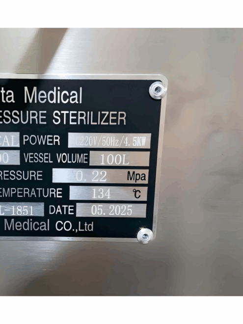 SADA Medical VA-FJ100 autoclave packed and ready for delivery