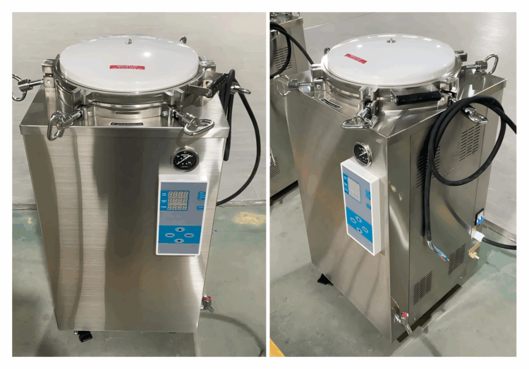 Top-loading 50L vertical autoclave VA-FD50 with digital display