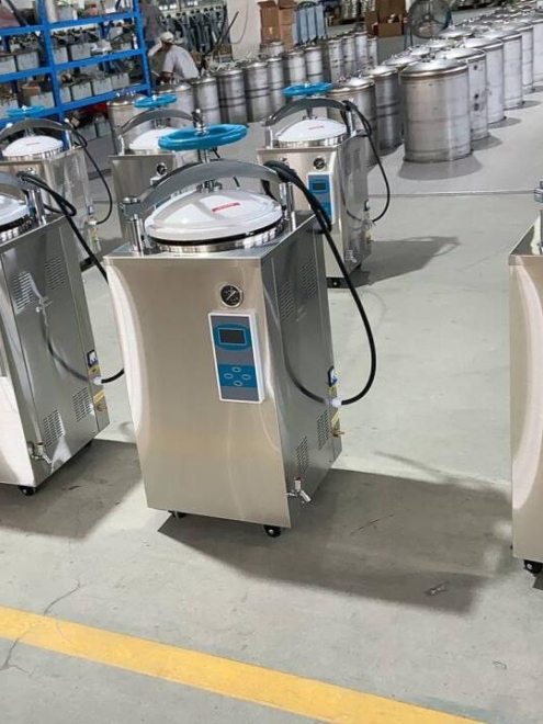 Four autoclaves ready for delivery to Pakistani customer