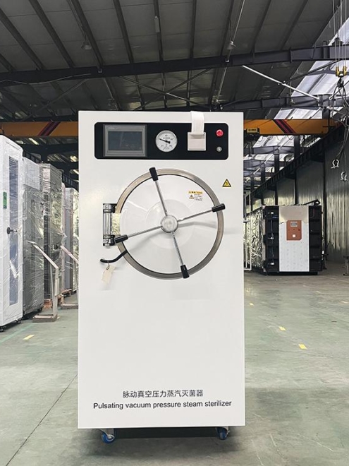 SADA Medical SD-M100-200 horizontal steam sterilizer front view