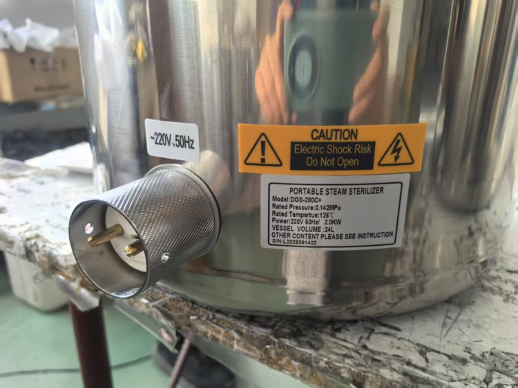 Technical specifications of portable sterilizers