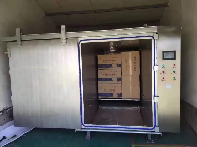 Automatic EO sterilization chamber for pre-packed sterile products