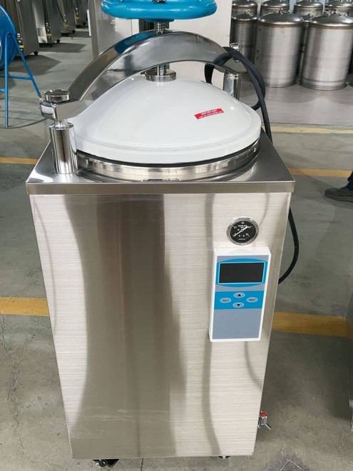 VA-SD100 Digital Display Vertical Autoclave - Stainless Steel Construction for Medical Sterilization