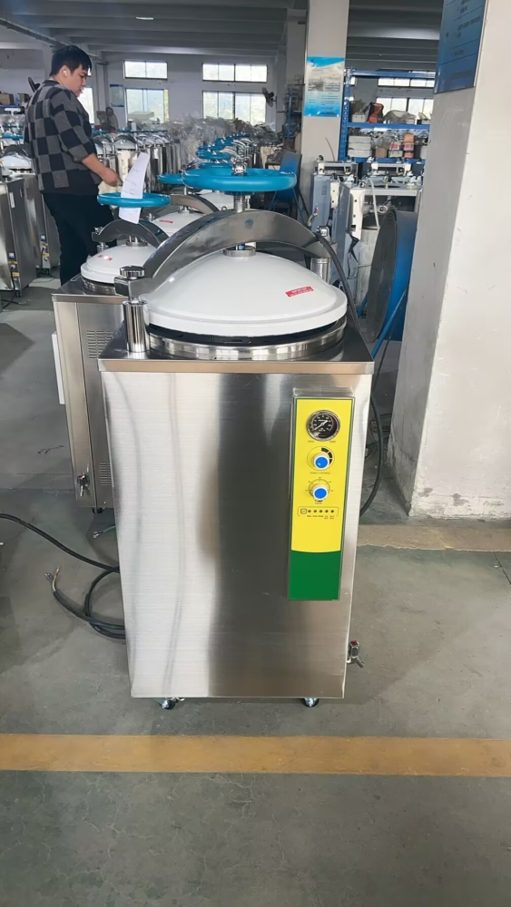VA-SJ 100L Pressure Steam Vertical Autoclave for Kyrgyzstan client