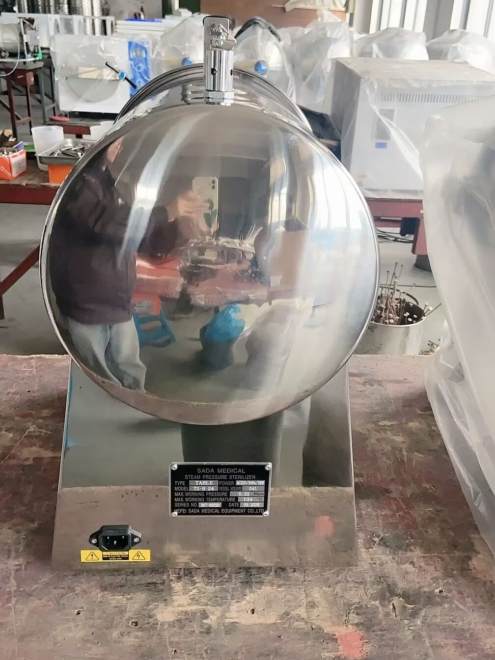 Compact TS-B24 dental sterilizer with digital display and stainless steel construction