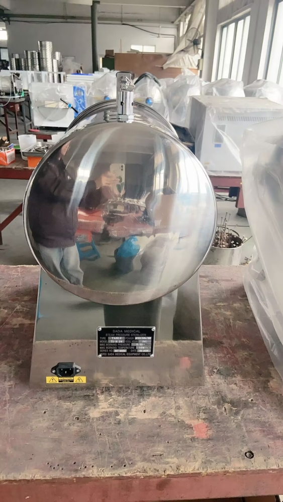 Compact TS-B24 dental sterilizer with digital display and stainless steel construction