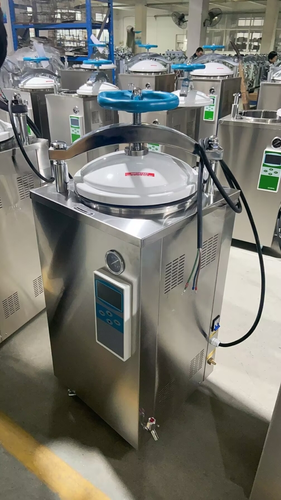 SADA Medical VA-SD autoclave with digital display and safety features