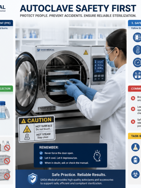 Sada Medical autoclave safety guidelines in laboratory